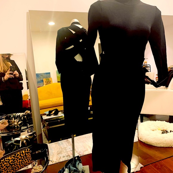 RACHEL ROY BLACK BANDAGE BACK DRESS SIZE L NWT - Picture 8 of 10